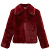 Wholesale China Factory Women Winter Clothing New Fashion Red Faux Fur Coats