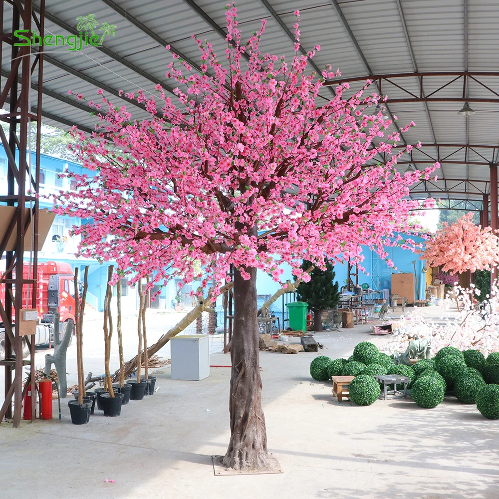 高品質大シルクピンク人工桃の花の花の木 Buy 人工桃の花ツリー 高品質のシルクピンク桃の花ツリー 桃の花の花の木 Product On Alibaba Com