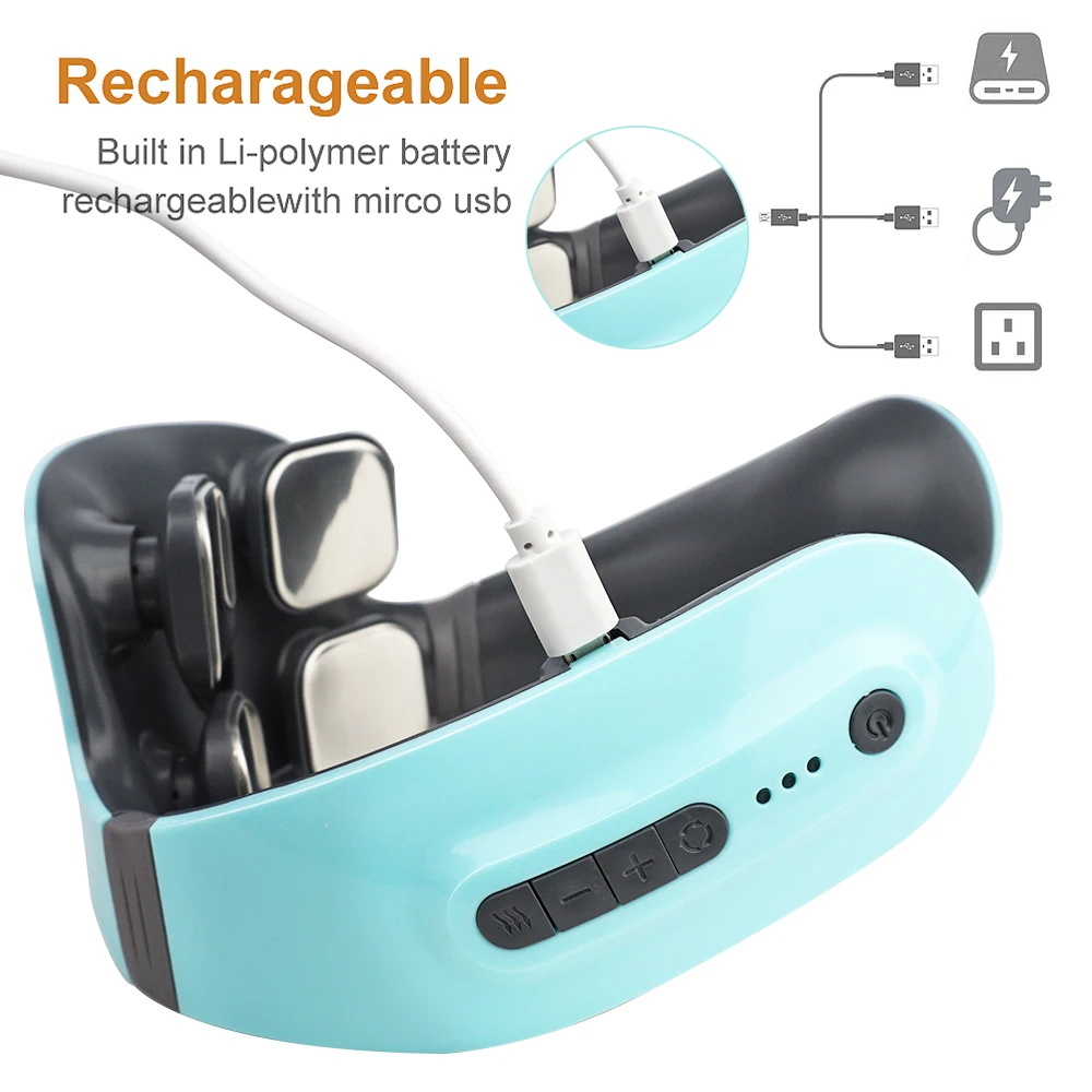 Vibration Neck Masssger Smart Electric Rechargeable Neck Massage