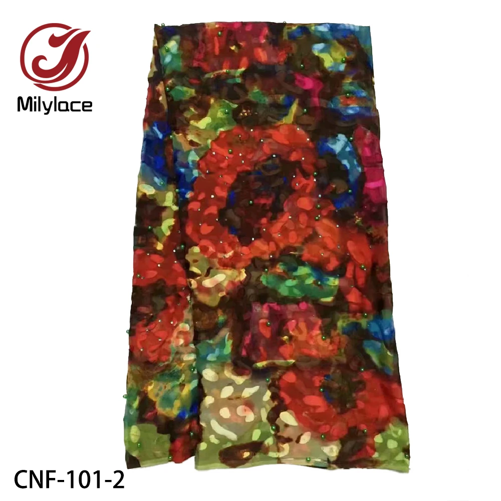 2021 Lace Material Silk Dress Italian Style Plain Printed Silk Fabric