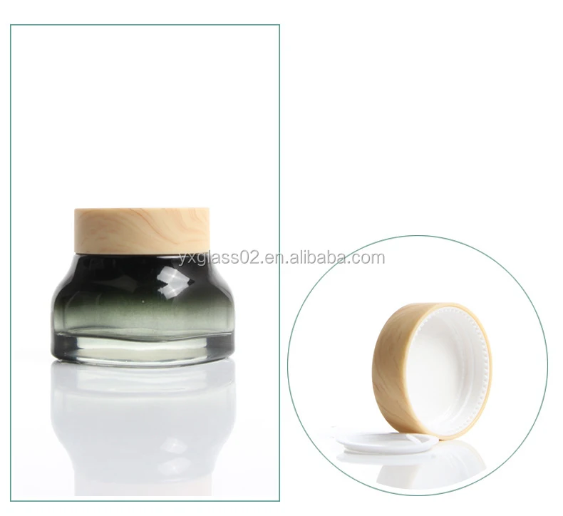 Luxury Cosmetic glass bottle set New style square skin care glass packaging container manufacture cosmetic glass packaging factory