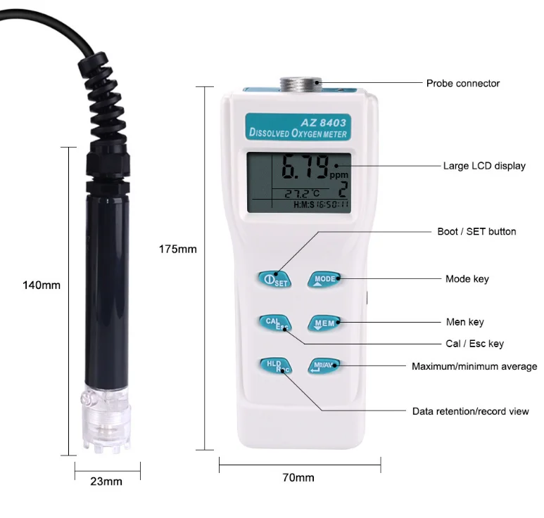 Dissolved Oxygen Met Smart Sensor Beer Sensor Dissolved Oxygen Detector