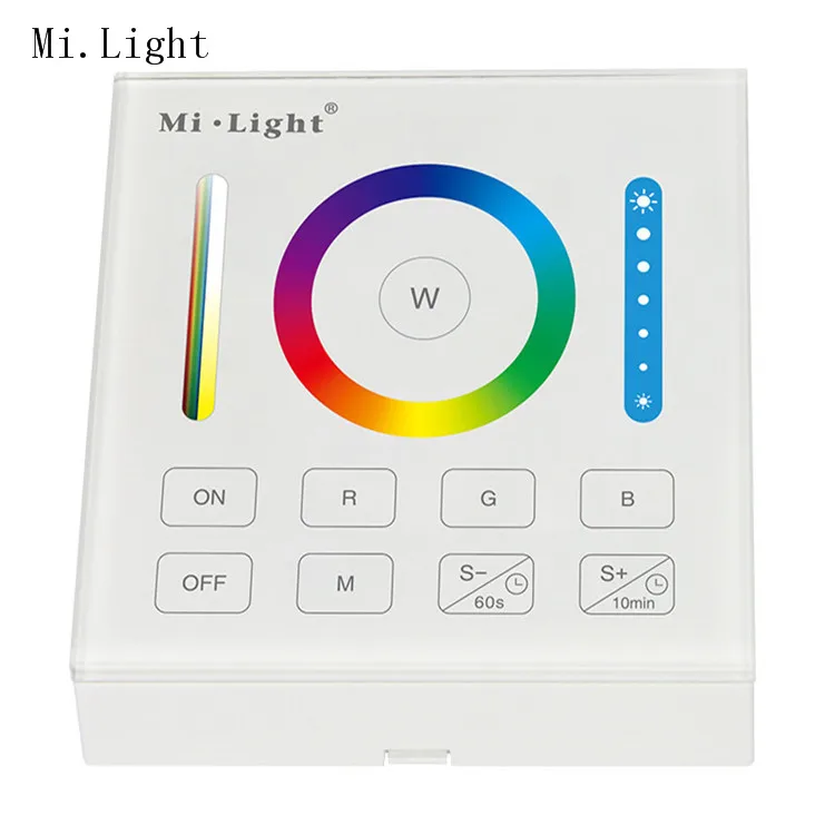 New Arrival  Mi.Light B0 Smart Panel Remote RGB+CCT RGB RGBW Controller with Timing Function for Milight Controllers