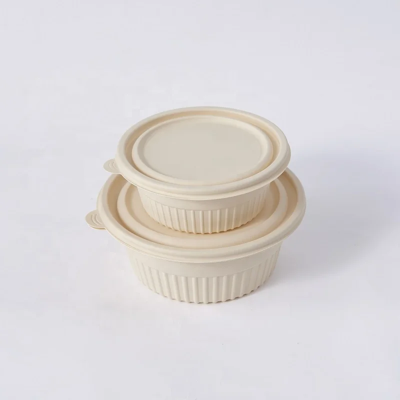 批发可生物降解堆肥玉米淀粉450毫升碗可持续生态环保餐具可再生一次