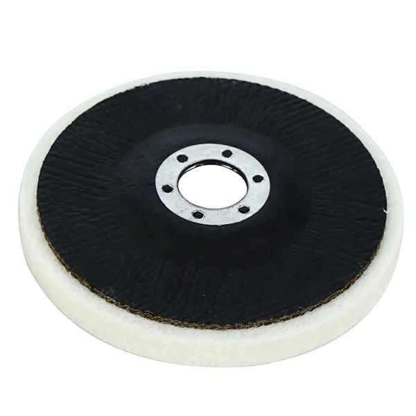 Factory Supply White Round Buffing Wheel Wool Abrasive Disc