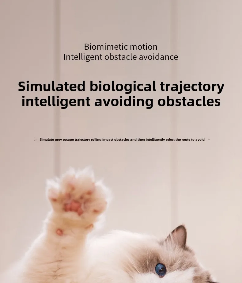 Smart Electric Cat Toy Durable Plastic Rolling Ball Chewable Self-Entertainment Boredom Artifact Dust-Free PC Pet Supplies