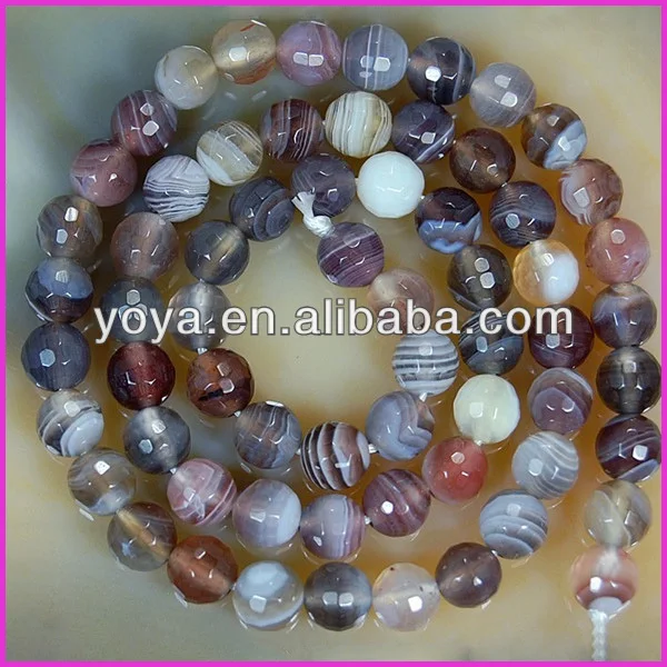 Faceted Botswana agate beads,agate loose beads.jpg