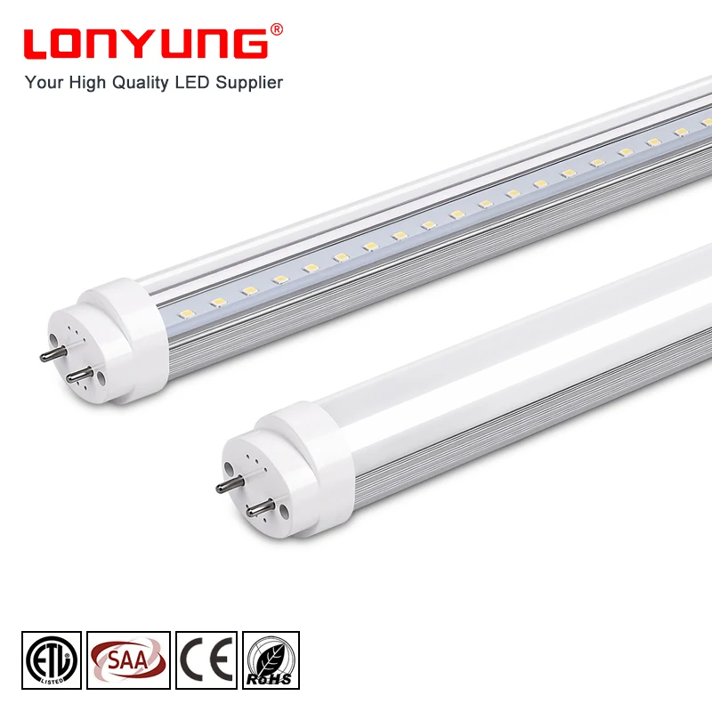 Hot sales high brightness high lumen 120lm/w G13 Connector led lamp aluminum body+PC cover flicker free T8 led tube light 9w