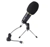 1/set Portable USB Wired Microphone MK-F600TL Studio Condenser Microphone for Computer Video Recording Handheld Mic With Tripod