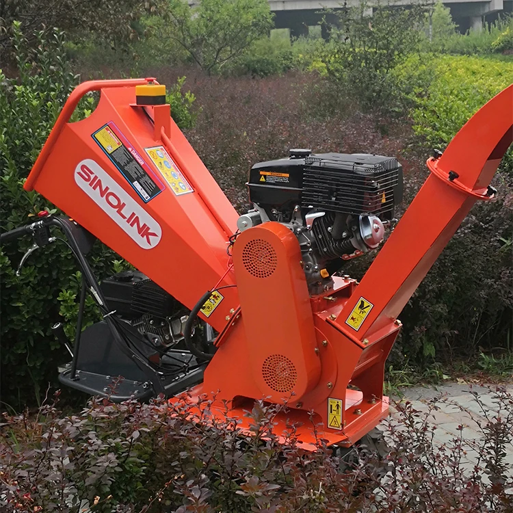 15hp Petrol Engine Wood Chipper Cutting 120mm Tree Shredder Machine ...