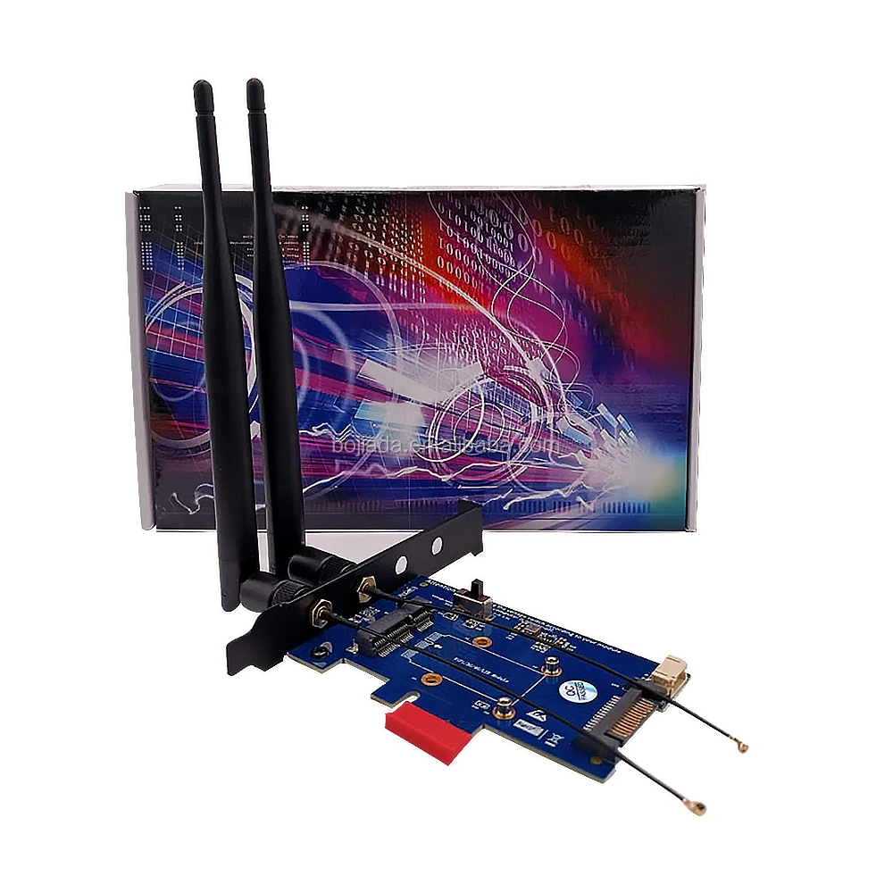PCI-E WiFi Adapter PCIE Wifi Bluetooth Adapter Mini PCI Express to PCIE X1  Network Card