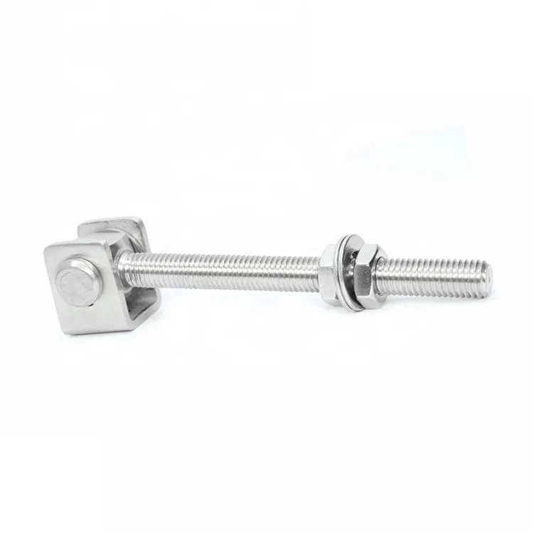 Gate Hinge With Long Thread,M12 Stainless Steel Adjustable Hinges For