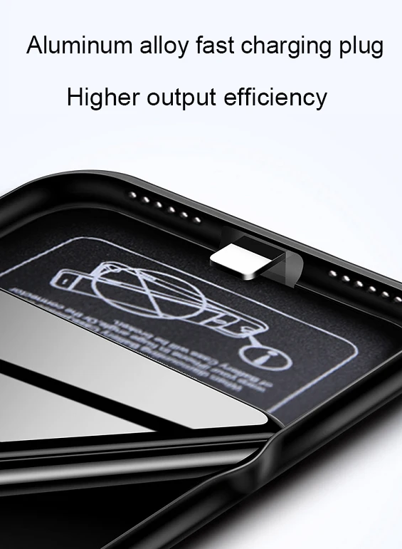 WELUV Hot Sale Battery Case For iPhone X Slim Fit + External Rechargeable Power Bank Charging Cover IPX3600-RED - ANKUX.COM