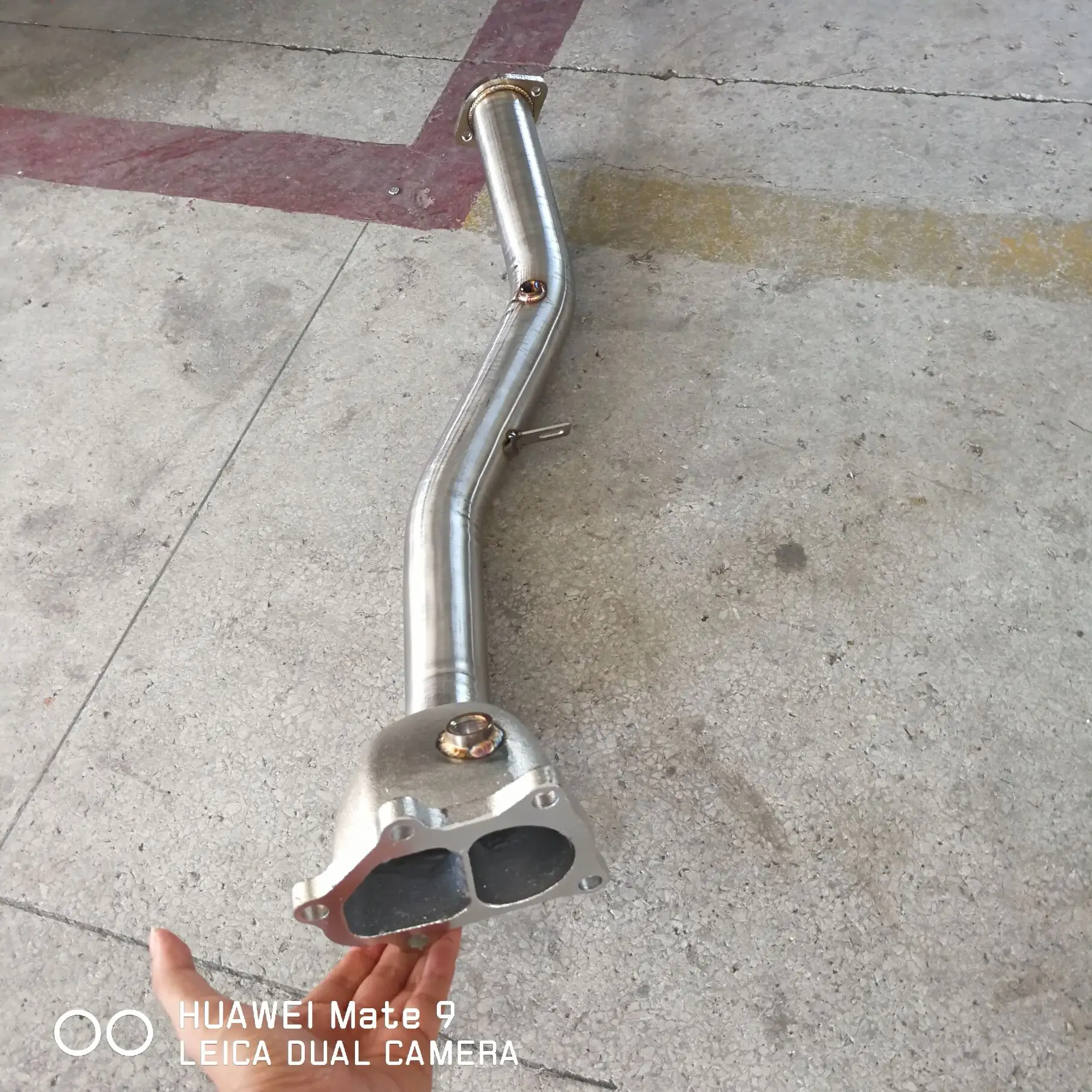 Turbo Downpipe Straight For Subaru Wrx Sti 1518 Ej20 Ej25 3" Divided