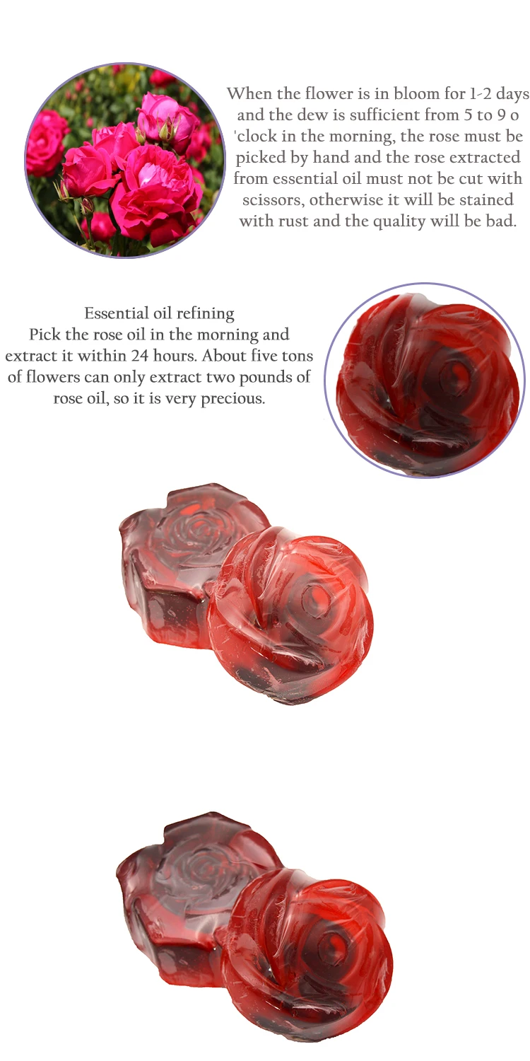 Hand Made Natural Rose Oil Soap Rehydration Soap Bath Face Cleansing Rose Soap With Box Buy Rose Soap Soap Rose Box Rose Soap Flower Product On Alibaba Com