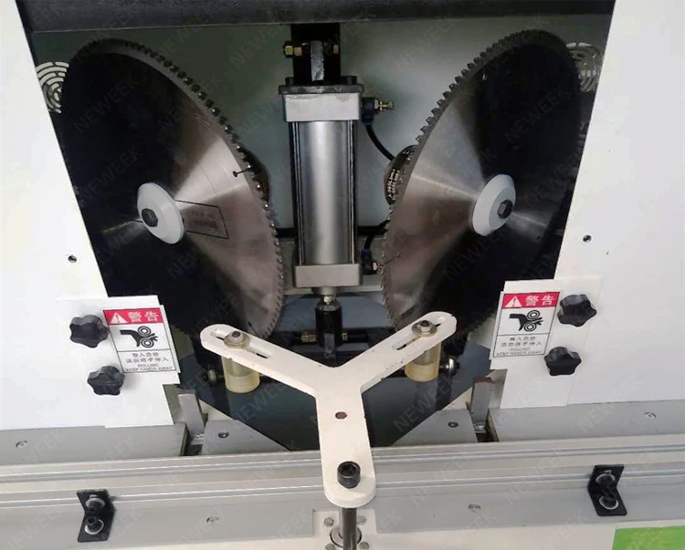 NEWEEK double head woodworking 45 90 degree angle cutting machine for cutting picture frames