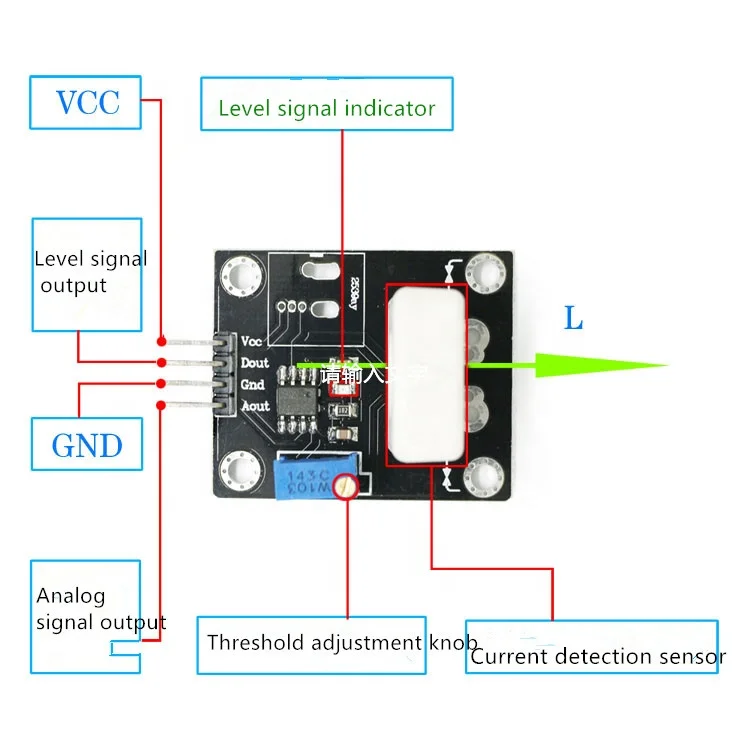 Taidacent 35a Hall Current Sensor Wcs1800 Dc Current Detection Hall ...