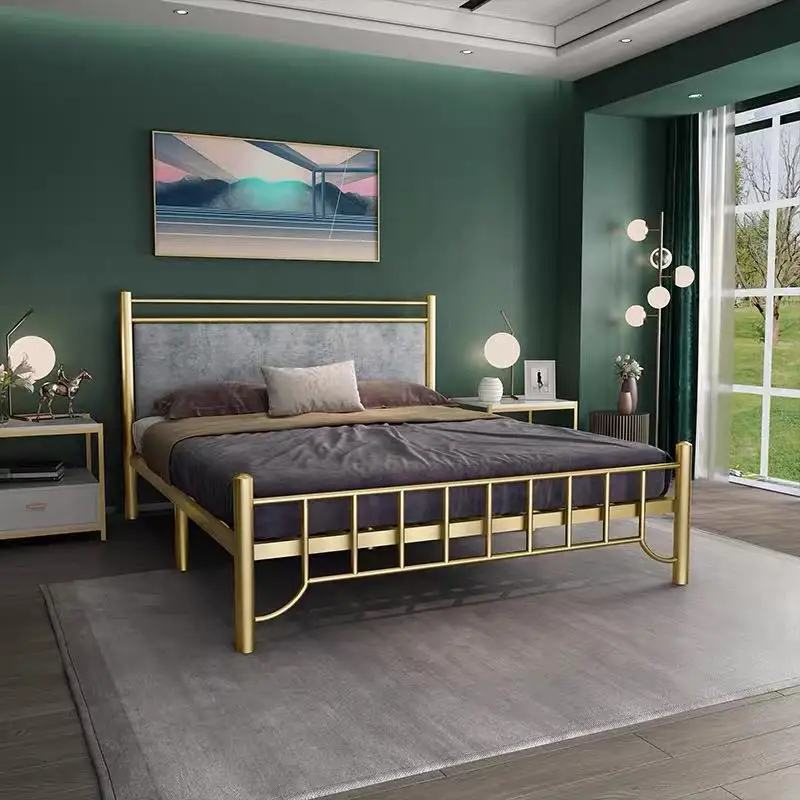 bedroom furniture traditional style  Metal fram environmental  queen size bed