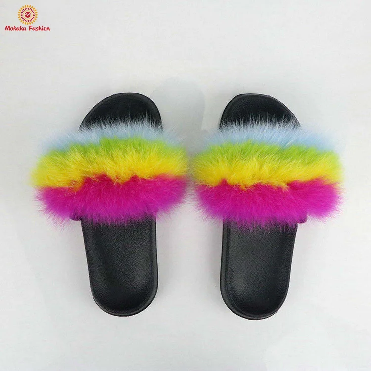 womens fur slippers