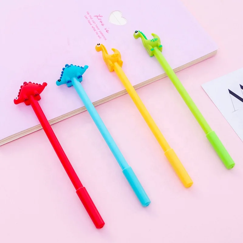 Kawaii Cute Dinosaur Gel Pens Bulk Dinosaur Style Novelty Pens For Student Kids School Supplies