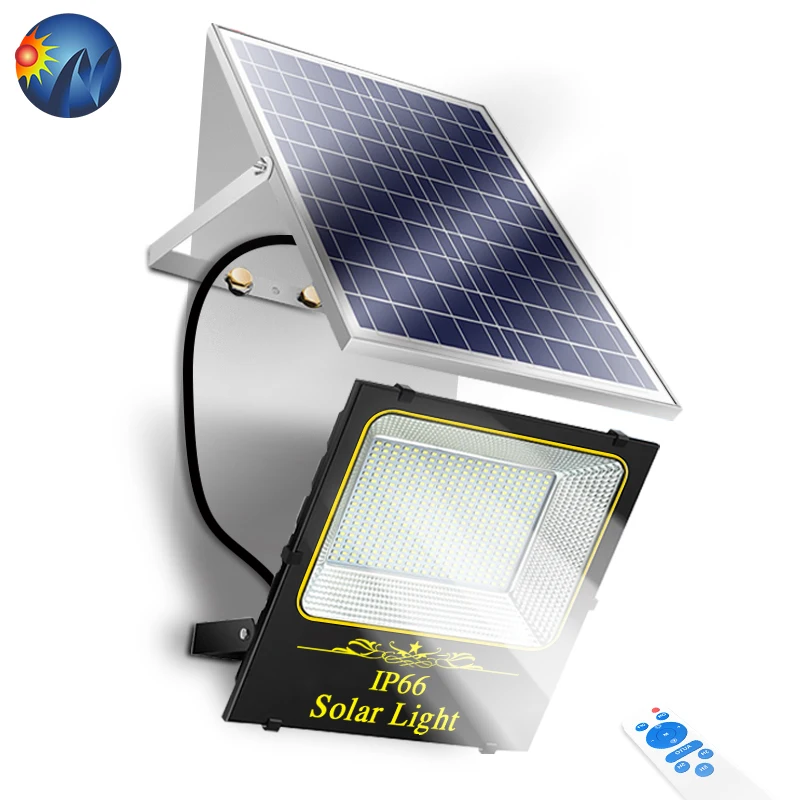 naaisi 300W Aluminum reflector focos focus Solar Flood Light With Charging indicator