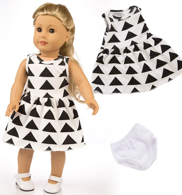 High Quality 18 Inch Doll Printed Dress Fashion Doll Clothes Buy 18