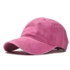Multiple Color Cheap washed demin plain baseball cap for women