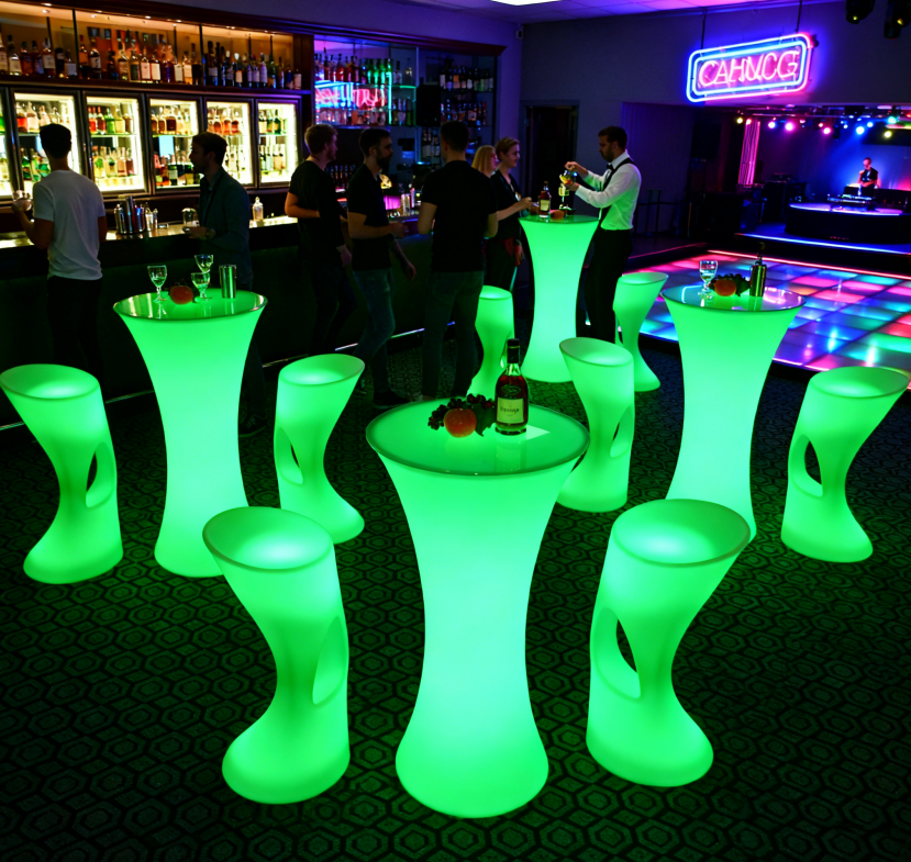 product modern design rechargeable led plastic bar chair set home living room hotel mall waterproof party table furniture durable-3