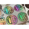 Custom authentic security 3d transparent bitcoin hologram sticker