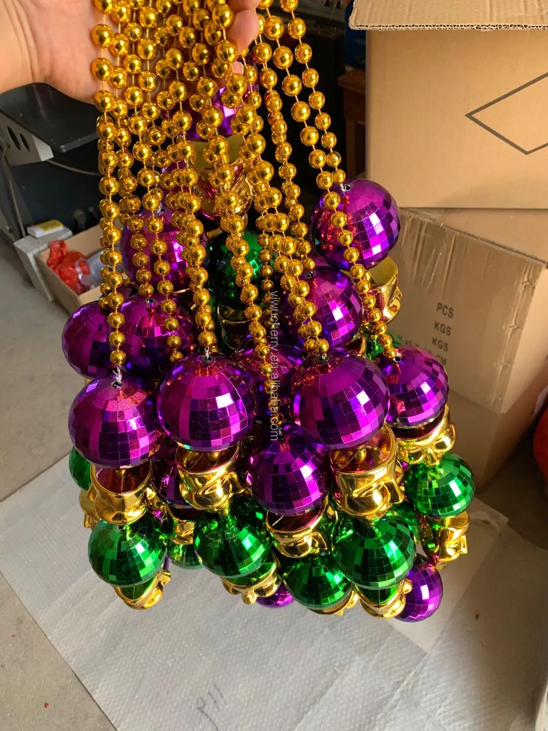 mardi gras friendship necklace