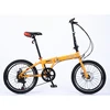 China factory 16"18 20 inch Popular 7 Speed Folding Bicycle Mini Foldable Bike with Disbrake
