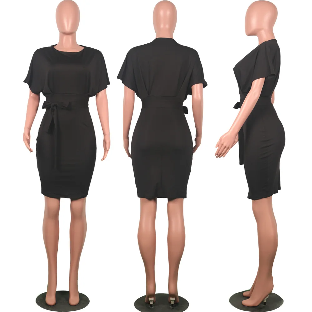 2020 Wholesale 5 Colors Bodycon Dress Long For Office Ladies