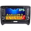 7" IPS Android9 Double Din Car DVD Radio GPS Navigation for Audi TT 2006 to 2014 Audio Video Multimedia WiFi Black autoradio