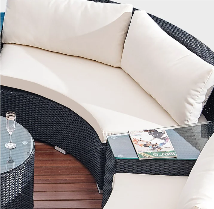 High Quality Outdoor Rattan Garden Furniture Patio Sofa Set Rattan Sofa