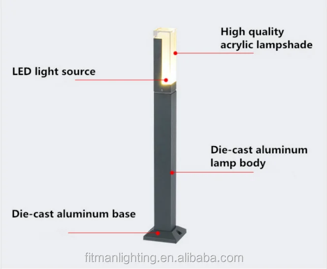 Outdoor Led Garden Lawn Light Modern Aluminum Led Lawn Lamp LED Landscape Light for Garden Yard