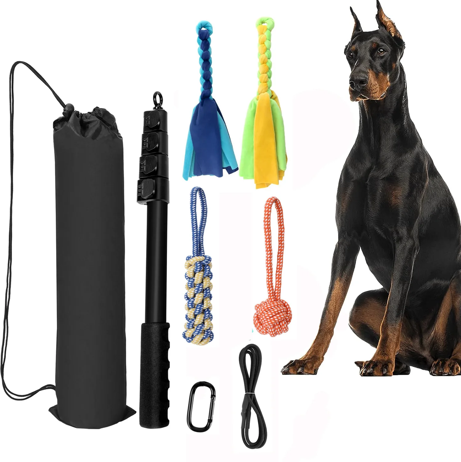 Eco-Friendly Telescopic Retractable Plastic Pet Training Stick Dog and Cat Toy Stick