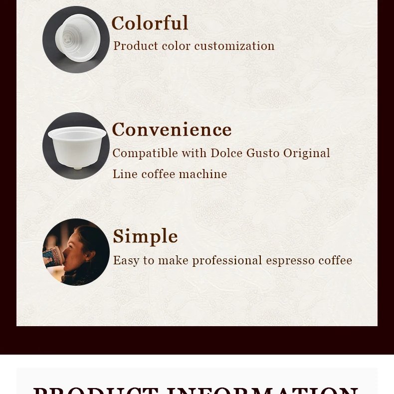 Home Compostable Disposable Biodegradable Dulce Gusto Coffee Machine