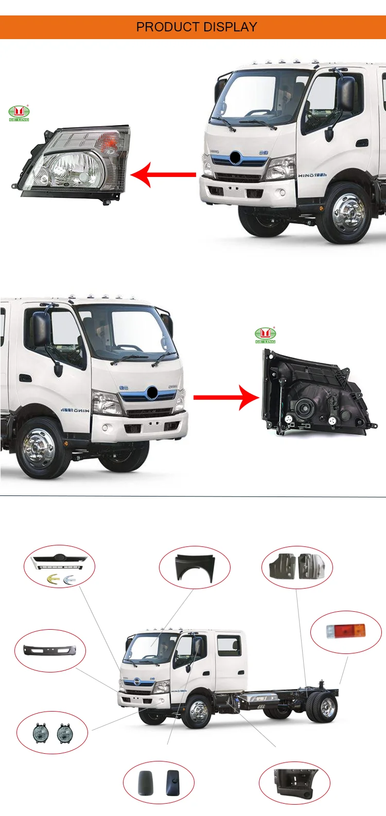 High Quality Truck Front Headlight Assembly For Hino 300 Wide Buy Headlight Assembly Truck Headlight Assembly Front Headlight Assembly Product On Alibaba Com