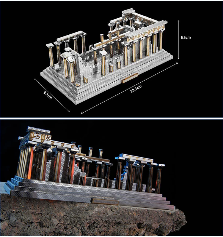 3d Juguete De Construcción De Templo De Atenea Con 5 3d Juguete De Construcción De Templo De Atenea Con 5