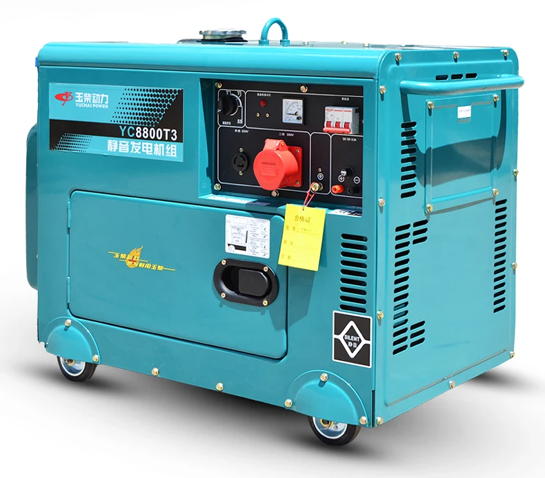 7kw 10kva diesel generator 3 phase super silent