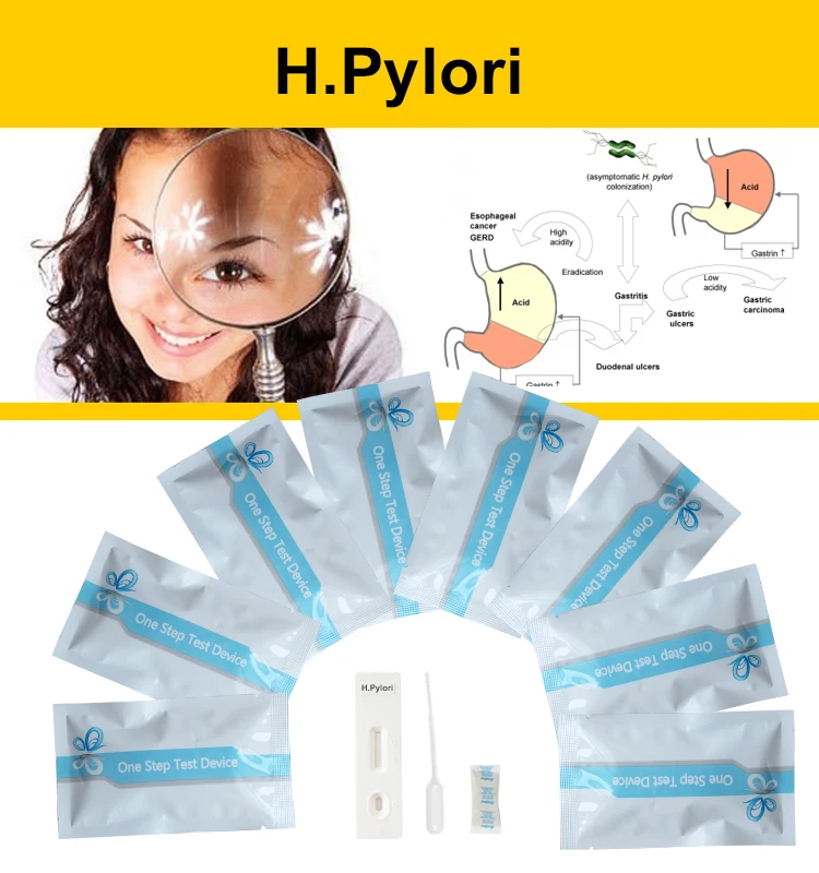 Stomach Ulcer Test Helicobacter H Pylori Faecal Kit One Step ...