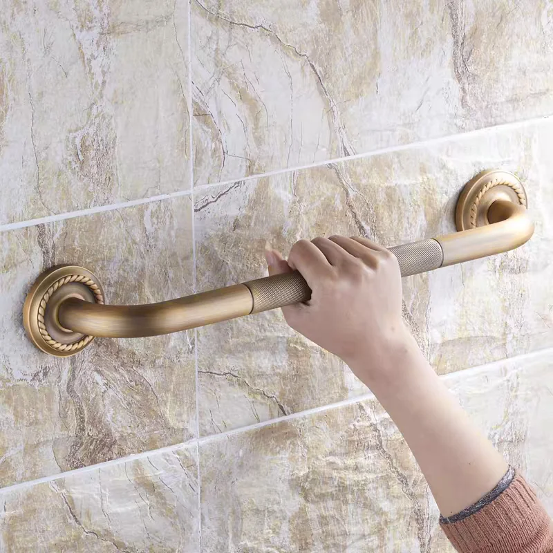 2017 Brass Bathroom Handrail Bathtub Handrail Handicap Grab Bar Grab