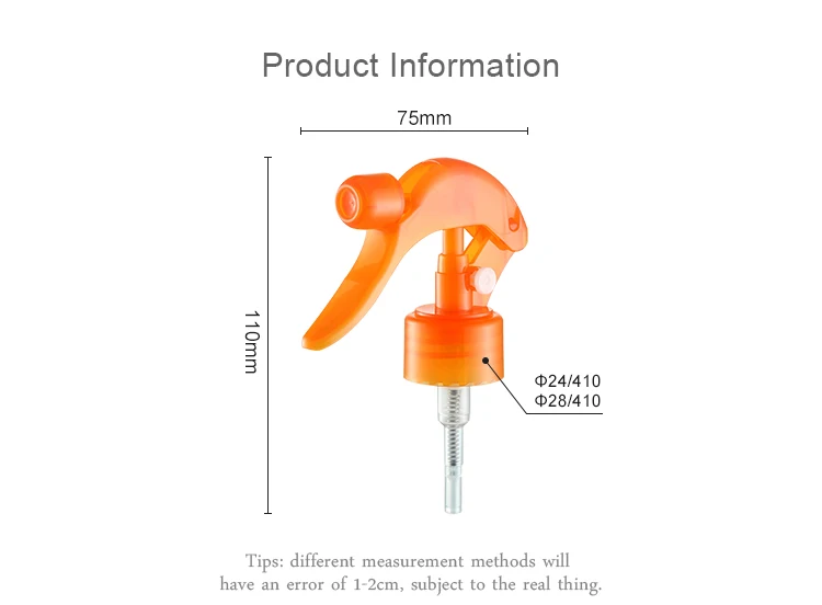 Pump Upside Down 24mm Mini Trigger Sprayers Non Spill For Bottles