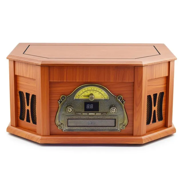 Wooden Speed Dial Stereo With Am/fm/cd/usb Multifunction Radio Play Gramophone Mt168 Buy