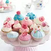 YIJIA 100pcs/lot Cupcake Liners Colorful Patterns Disposable Baking Paper Mini Grease-proof Muffin Cups