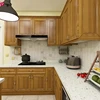 Modern modular ready to assemble MDF home kitchen cabinets design