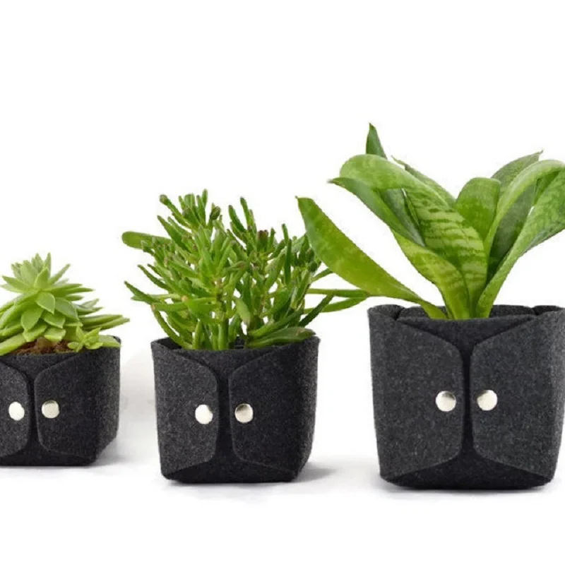 Factory OEM product wool felt grow bag