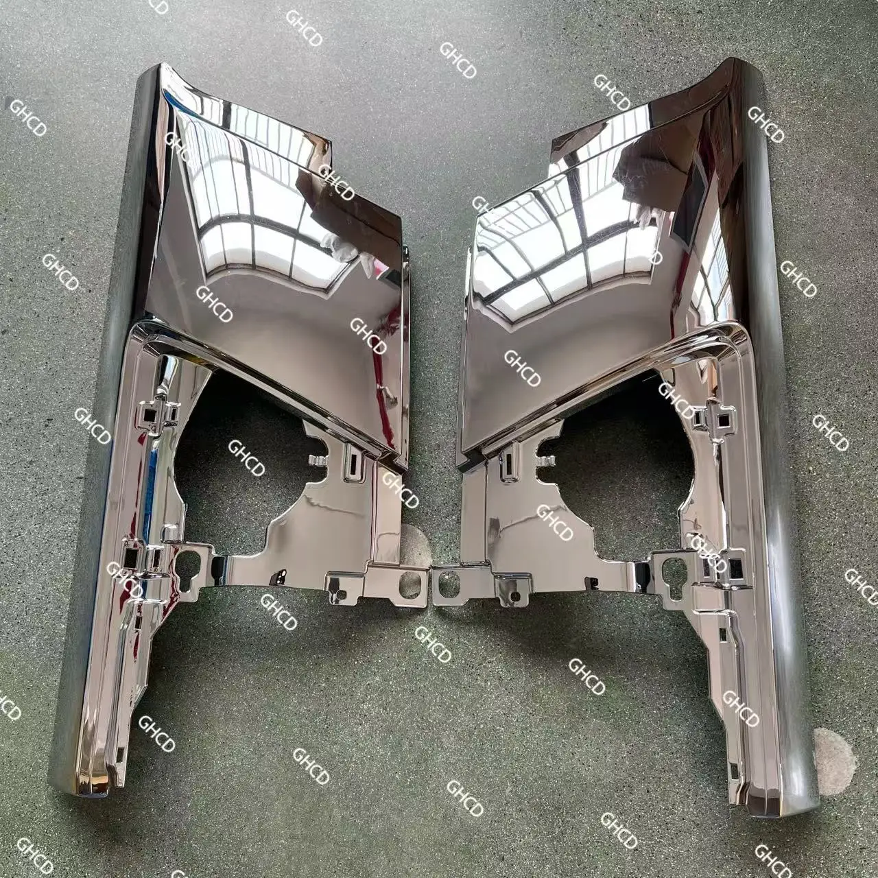 product ghcd high quality chrome corner panel for 2008 year japanese truck hot product for isuzu plastic-0
