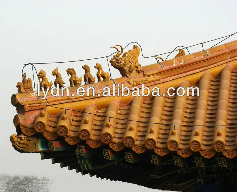 Chinese Classical Decorative Roof Ridge Tile Dragon Design - Buy ...