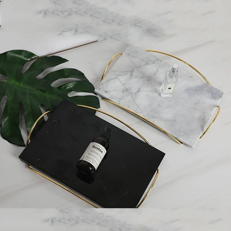 Marble Tray with Handles